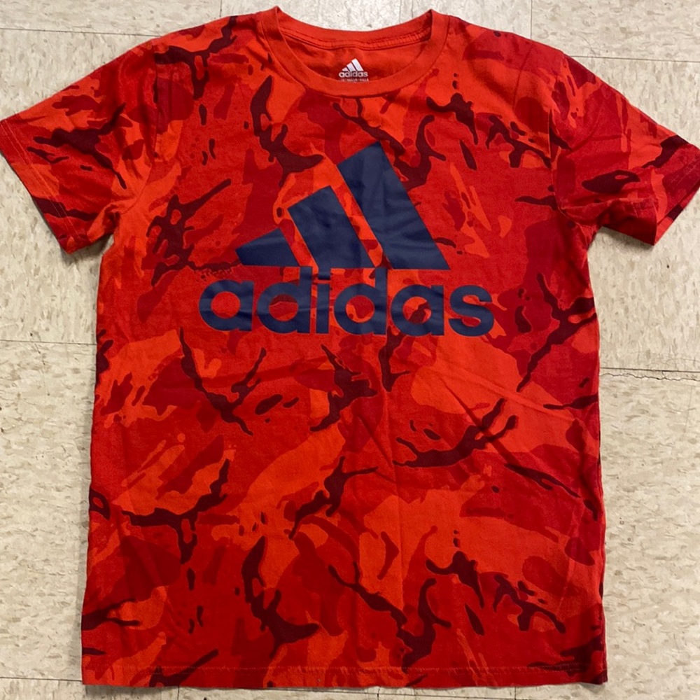 Boys / Girls Adidas Red Camo shirt